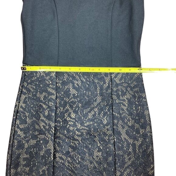 Jessica Simpson Black and Tan lace sleeveless dress, size xs - Picture 6 of 7